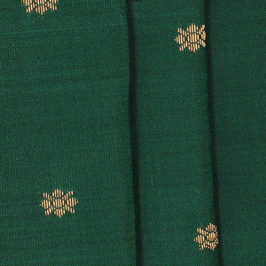Gadwal Silk Bottle Green Saree