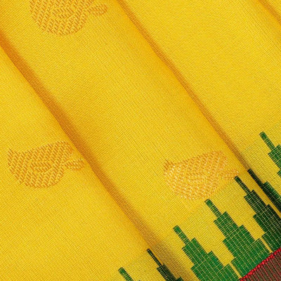 Gadwal Silk Yellow Saree