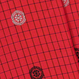 Gadwal Silk Pinkish Red Saree