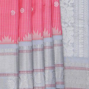 Gadwal Silk Pink Saree