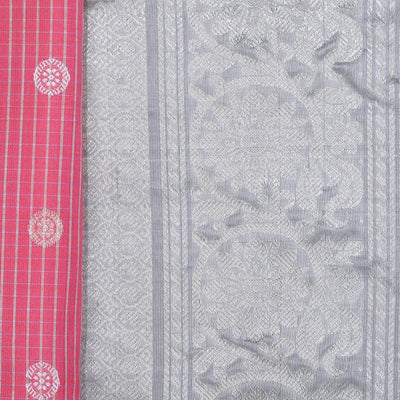 Gadwal Silk Pink Saree