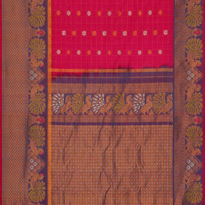 Gadwal Silk Rani Pink Saree