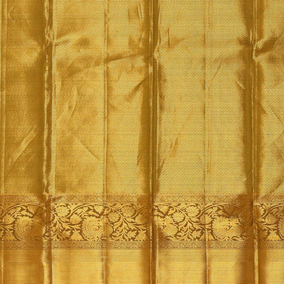 Kanchipattu Blue Tissue Pavada Unstitched Set