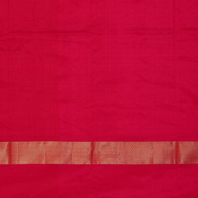 Ikat Orange Pavada Unstitched Set