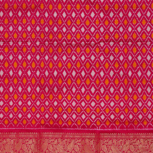 Ikat Green Pavada Unstitched Set