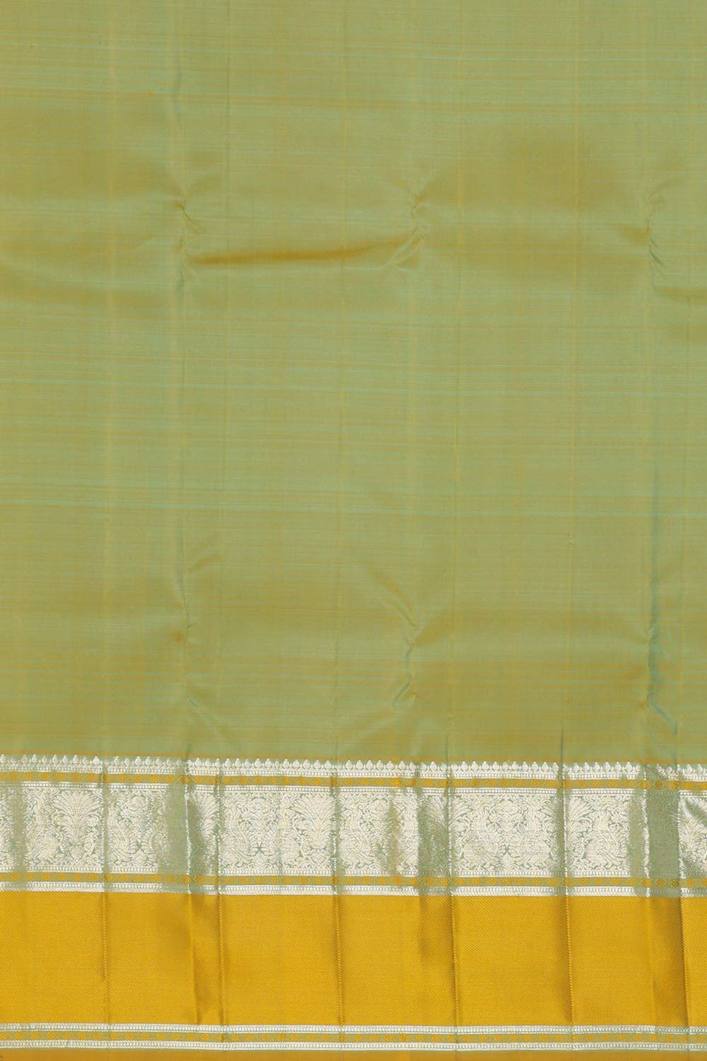 Kanchipattu Aqua Blue Brocade Saree