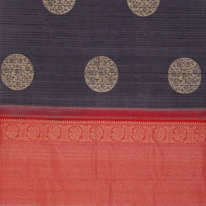 Kanchipattu Ash-Purple Saree