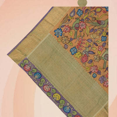 Kanchi Silk Kalamkari Dupatta