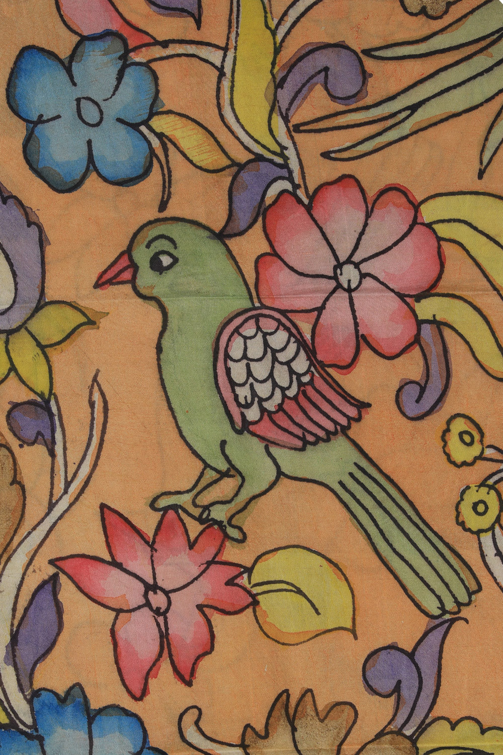 Kanchi Silk Kalamkari Dupatta