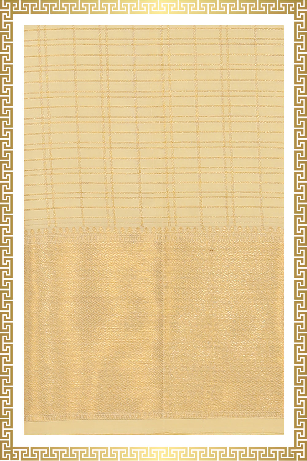 Kanchi Silk Cream Traditional Dhoti With Kanduva (8 X 4)