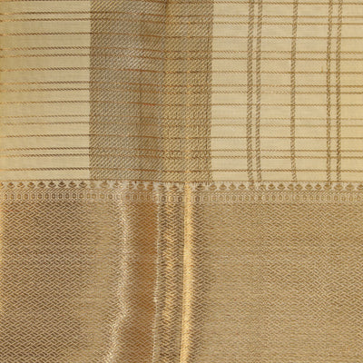 Kanchi Silk Cream Traditional Dhoti With Kanduva (8 X 4)