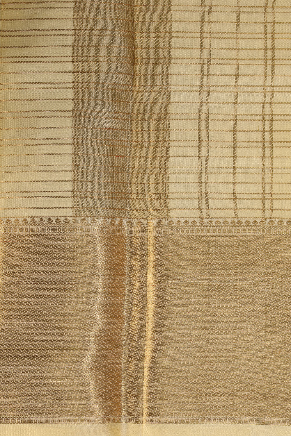 Kanchi Silk Cream Traditional Dhoti With Kanduva (8 X 4)