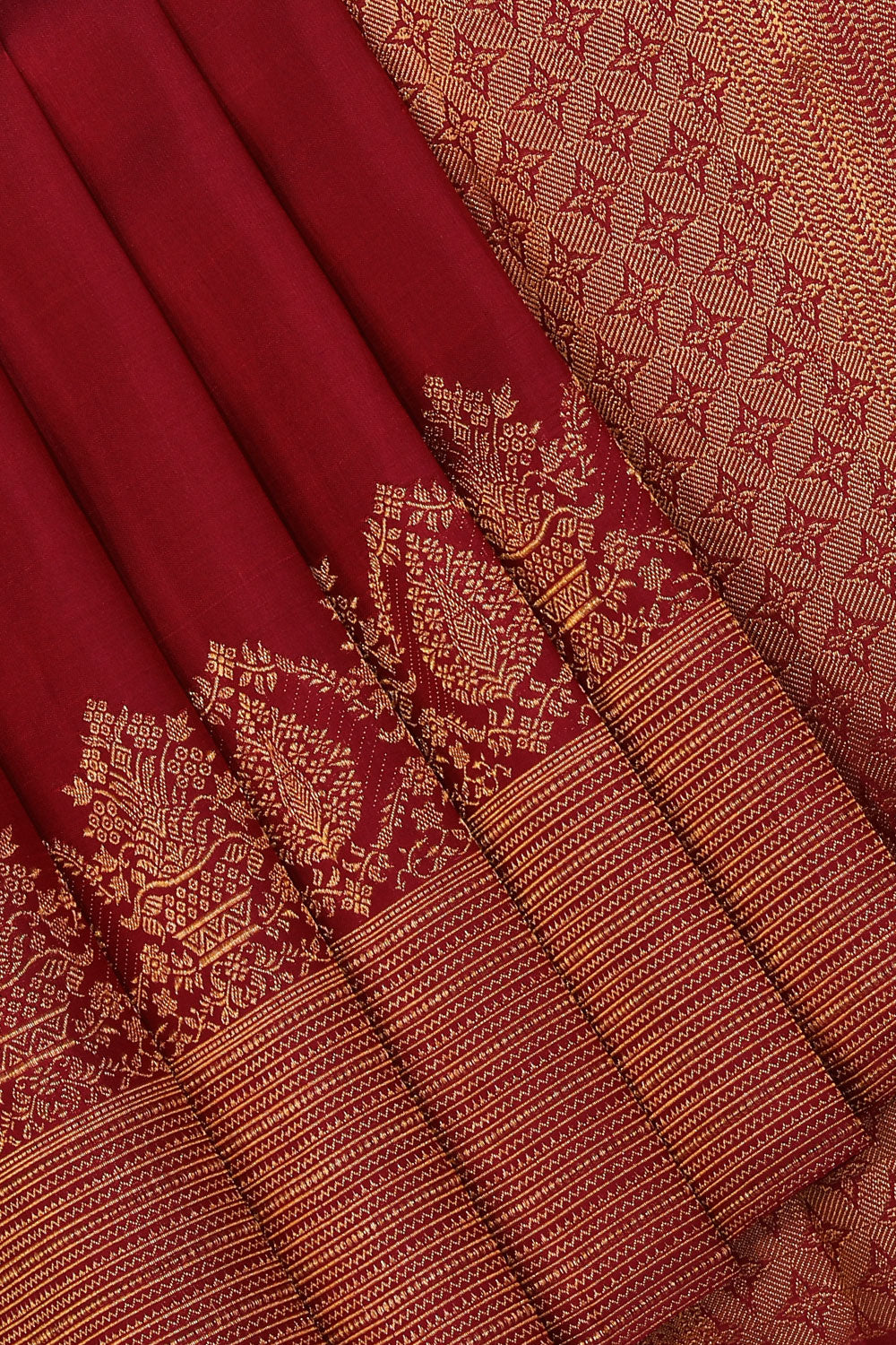 Gorgeous Deep-Wine Violet Saree
