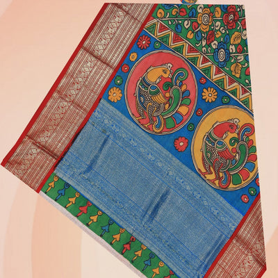 Kanchi Silk Kalamkari Dupatta