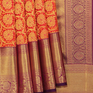 Kanchipattu Brocade Fuchsia-Pink Saree