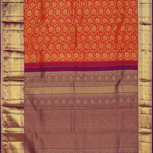 Kanchipattu Brocade Fuchsia-Pink Saree