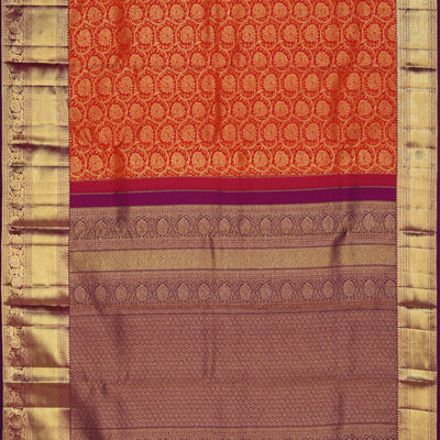 Kanchipattu Brocade Fuchsia-Pink Saree