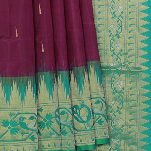 Gorgeous Silk Violet Saree