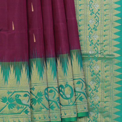 Gorgeous Silk Violet Saree