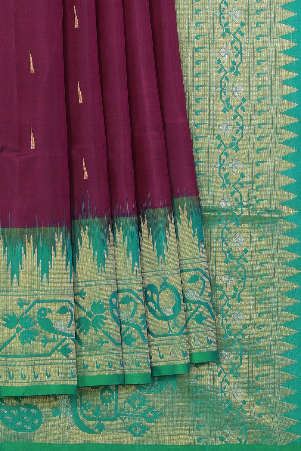 Gorgeous Silk Violet Saree