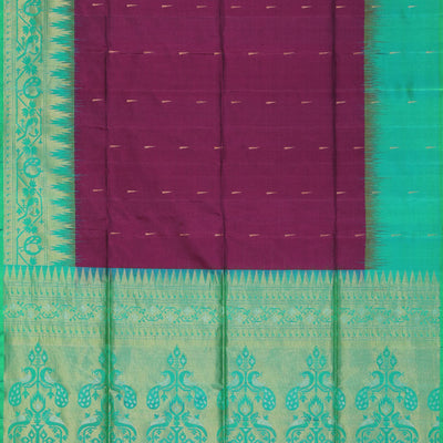 Gorgeous Silk Violet Saree