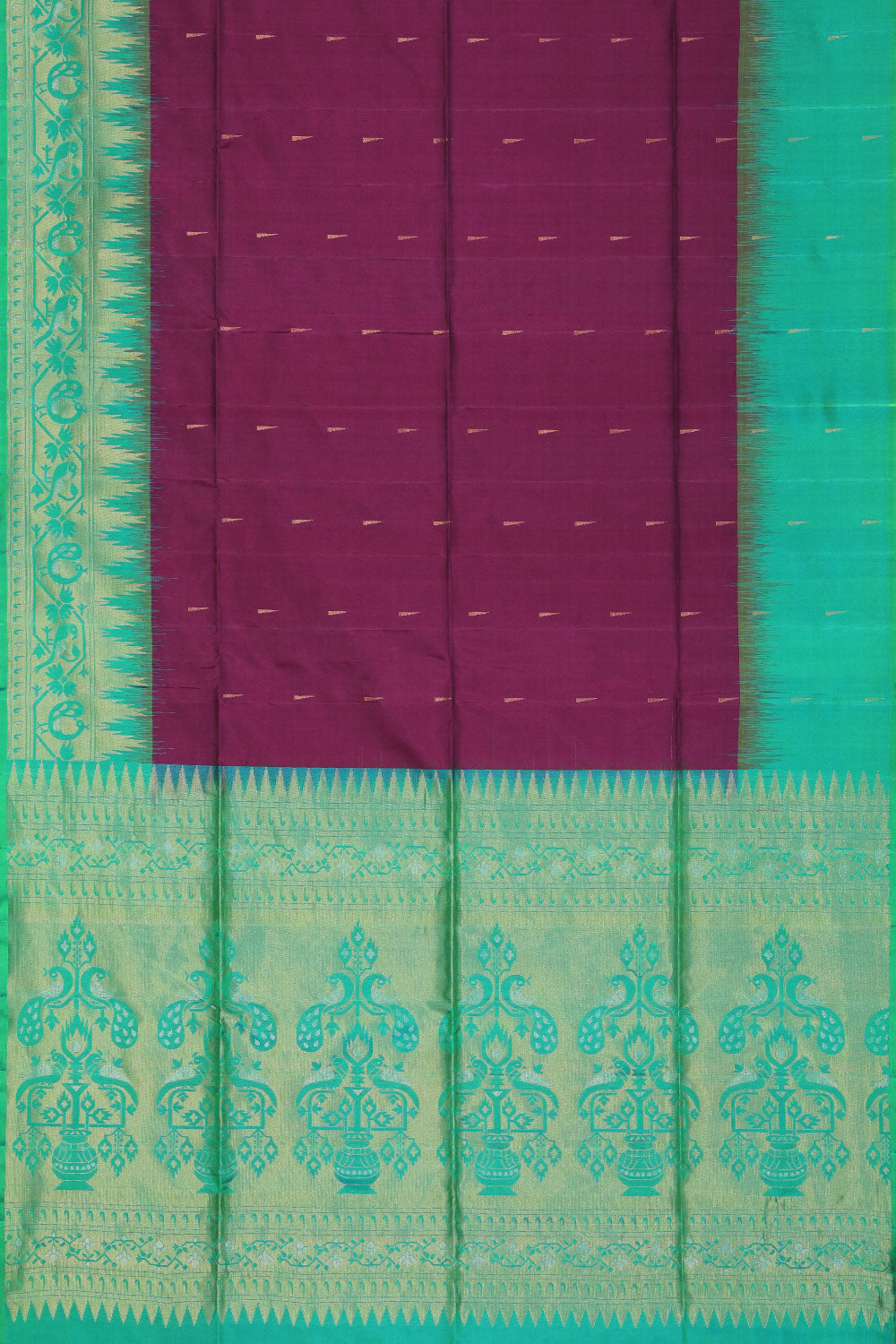 Gorgeous Silk Violet Saree