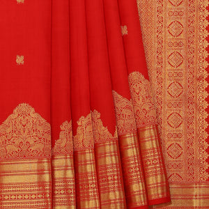 Gorgeous Traditional Charm Red Saree