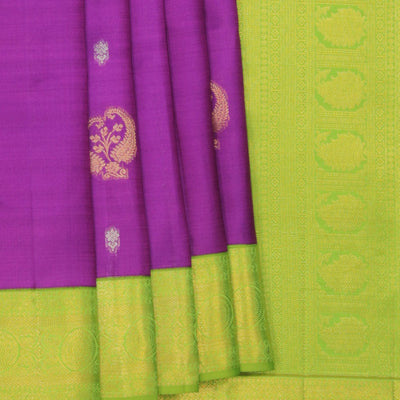 Kanchi Pattu Violet Saree