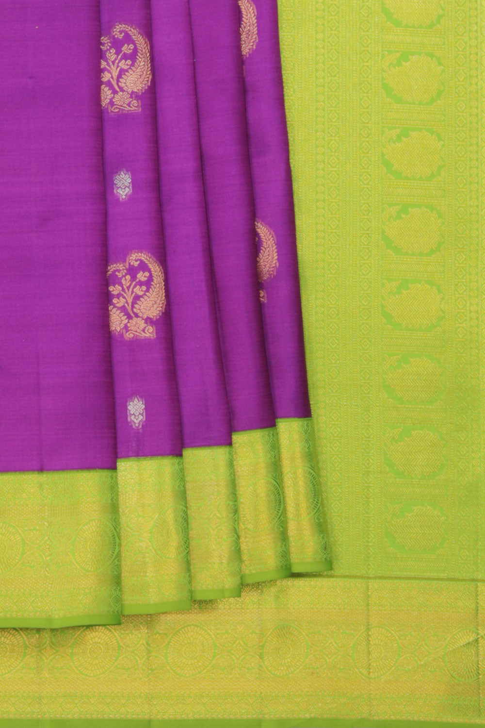 Kanchi Pattu Violet Saree