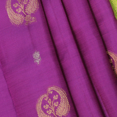 Kanchi Pattu Violet Saree