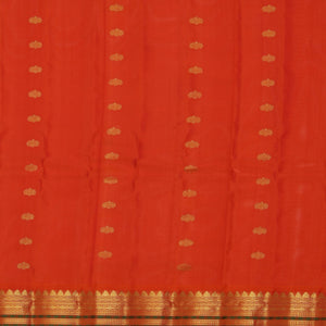 Gadwal Coral Red Saree
