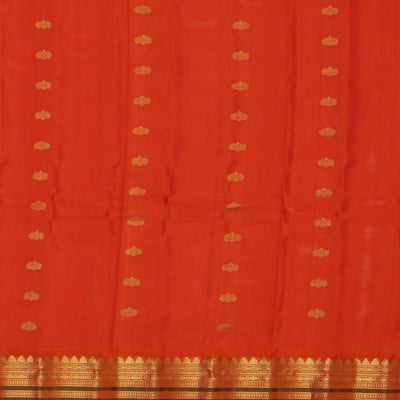 Gadwal Coral Red Saree
