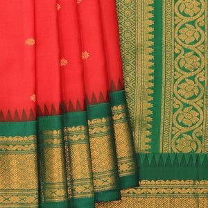 Gadwal-Silk Red Saree