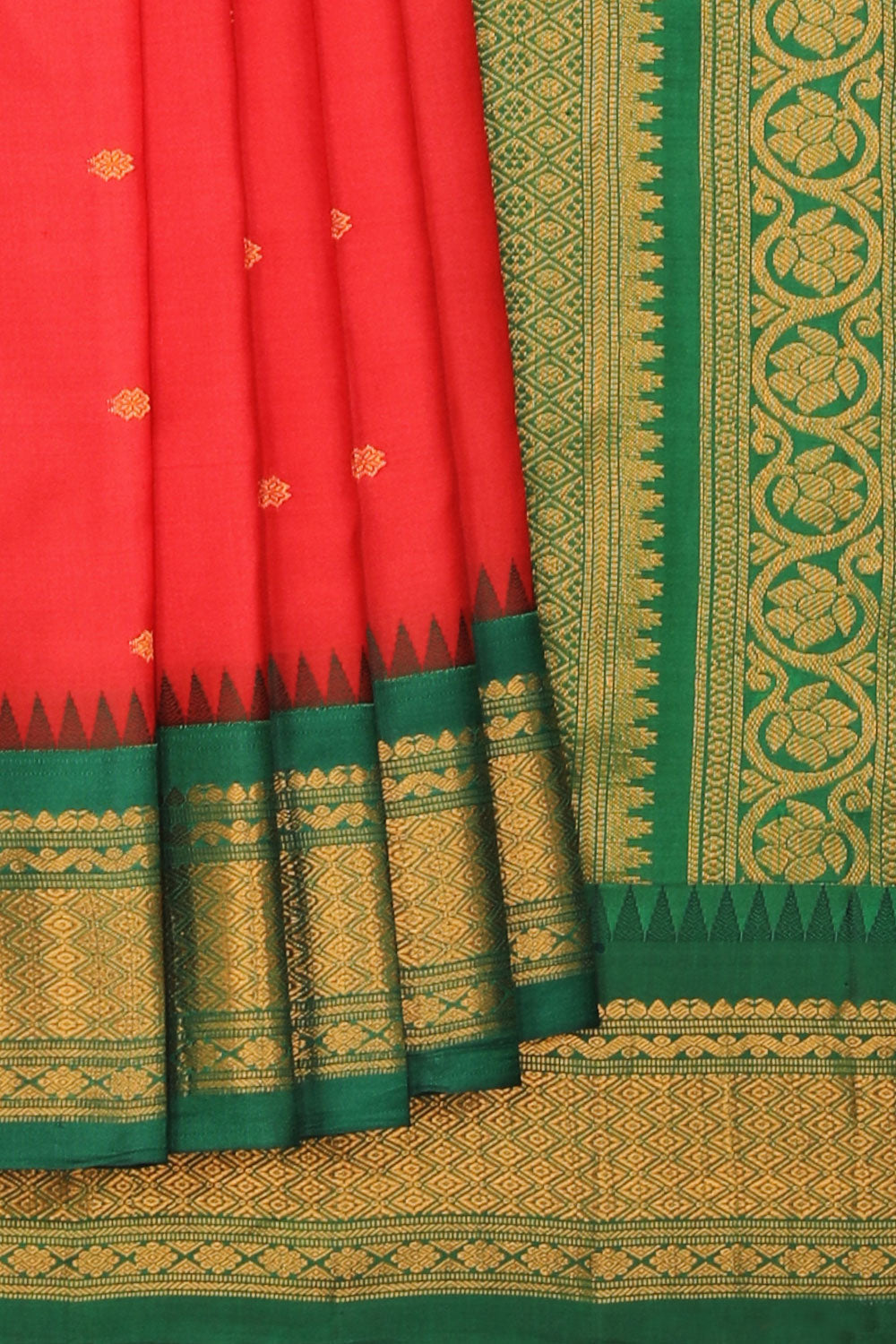 Gadwal-Silk Red Saree