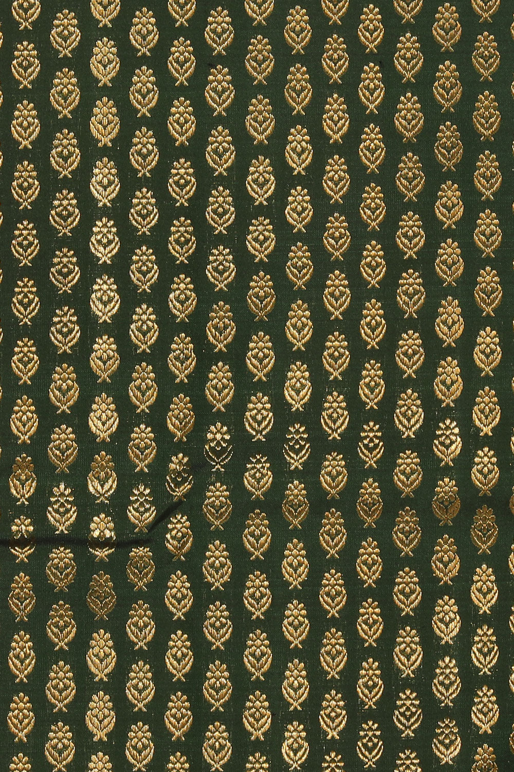 Kanchipattu Bottle Green Pavada Unstitched Set