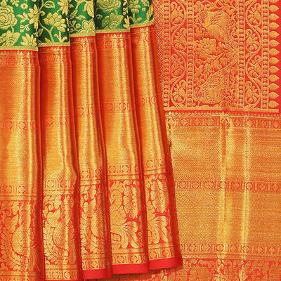 Kanchi Silk Green Saree