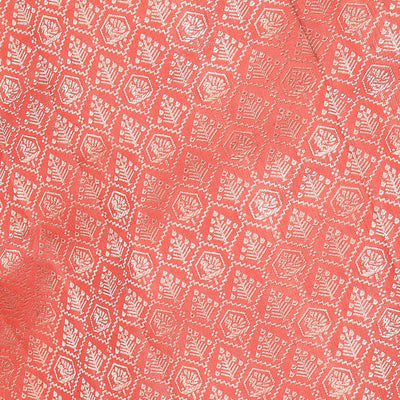 Kanchi Silk Brocade Pink Saree