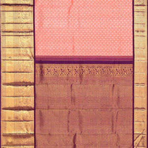Kanchi Silk Brocade Pink Saree