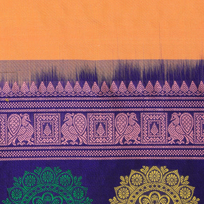 Gadwal Silk Orange Dupatta