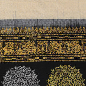 Gadwal Silk Beige Dupatta