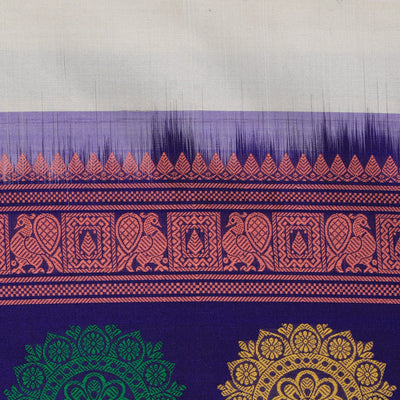 Gadwal Silk Beige Dupatta