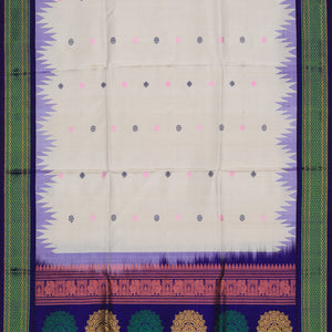 Gadwal Silk Beige Dupatta