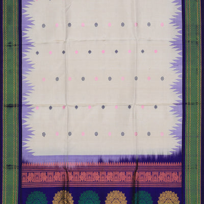 Gadwal Silk Beige Dupatta