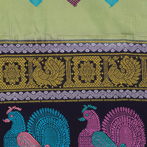 Gadwal Silk Mint Green Dupatta
