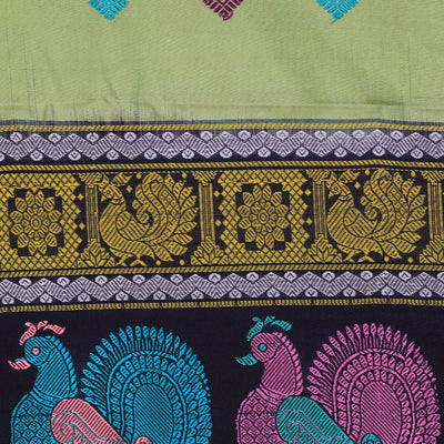 Gadwal Silk Mint Green Dupatta