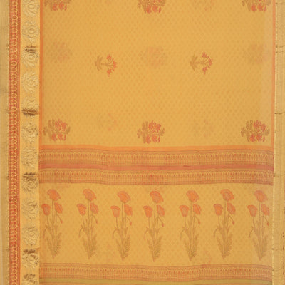 Georgette Yellow Saree