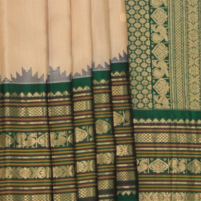 Gadwal Silk Beige Saree