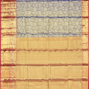 Kanchipattu Brocade Blue Saree