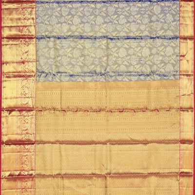 Kanchipattu Brocade Blue Saree