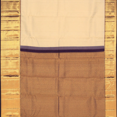 Kanchipattu Brocade Cream Saree